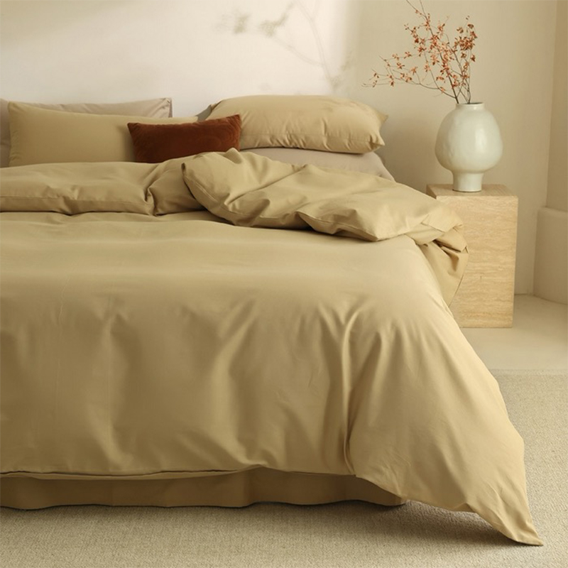Ensembles de literie teints en microfibre 100 % polyester