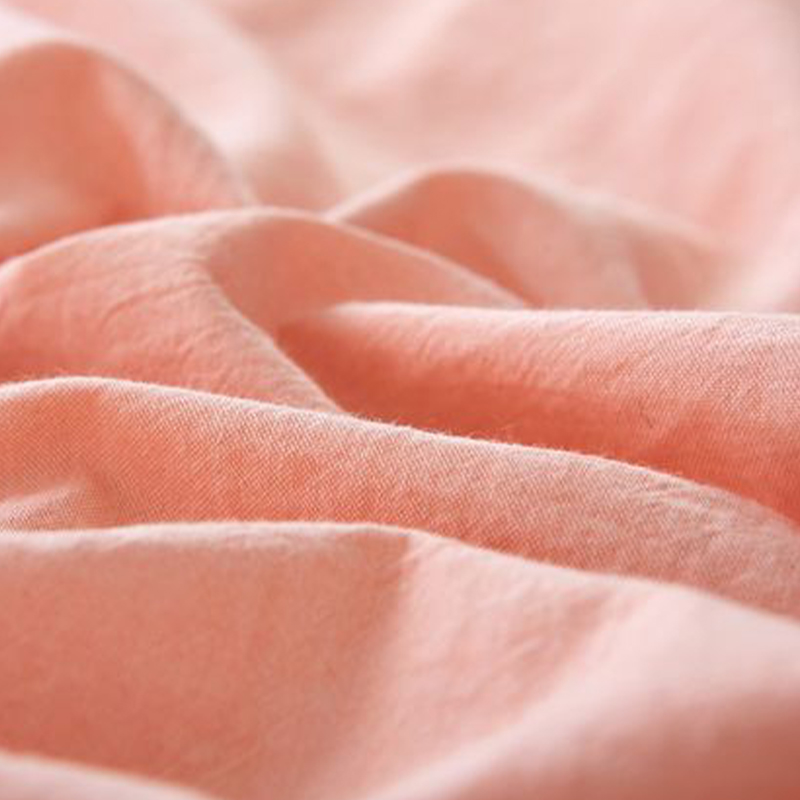 Tissu en coton lavé en polyester doux et moelleux