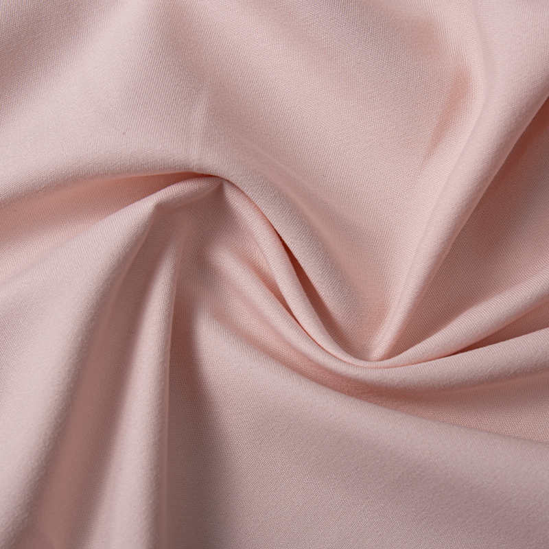 Tissu teint en polyester rose clair respirant