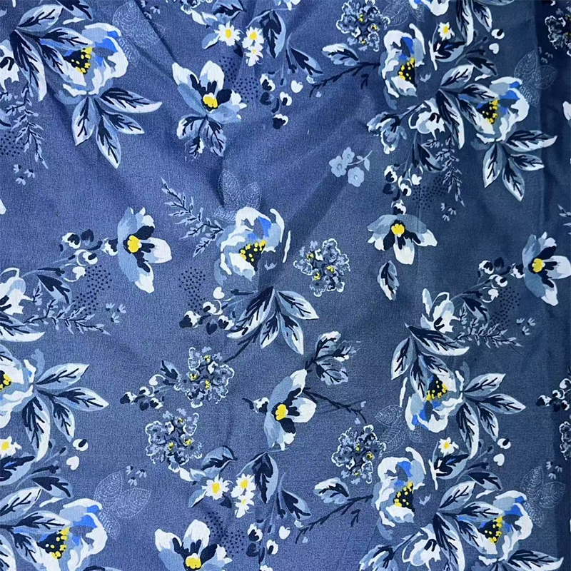 Tissu imprimé pigmenté 100 % polyester